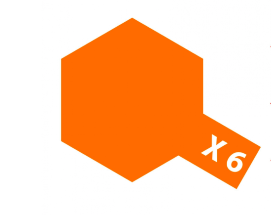 X6 Orange brillant 10ml Tamiya