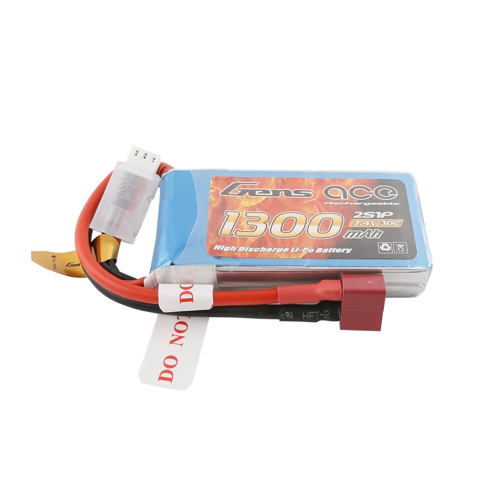 Gens ace Batterie LiPo 2S 7.4V 1300mah 30C (Deans)