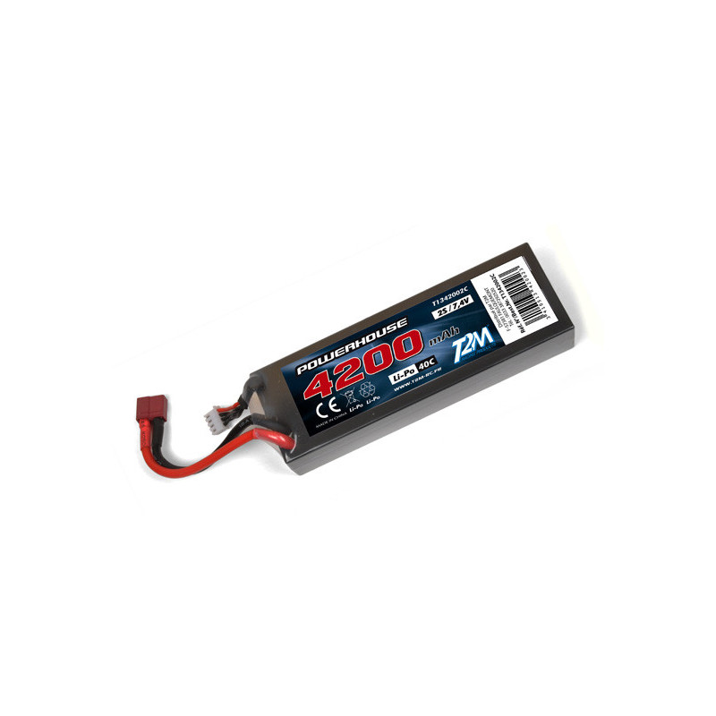 T2M Batterie Accu LiPo 2S 7,4V 4200mAh 40C