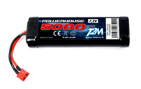 T2M Batterie Accu Nimh 7.2V 5000mAh Dean