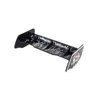 Aileron buggy 1/10 plastique noir+stickers