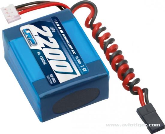 Batterie LiPo 7.4V 2200mAh pour Récepteur
