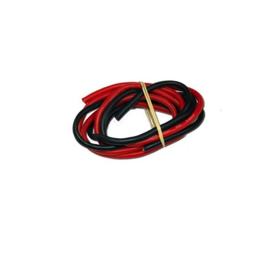 Fils silicone AWG9 6.63mm2 Rouge+Noir 20cm