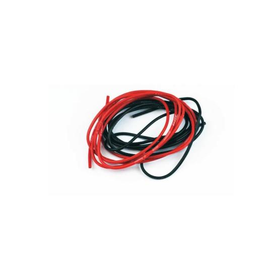 Fils silicone AWG20 / 0.50mm2 Rouge+Noir 20cm