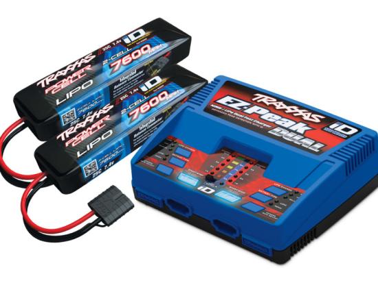 Traxxas Pack Chargeur 2972G + 2 Lipo 2S 7600mah
