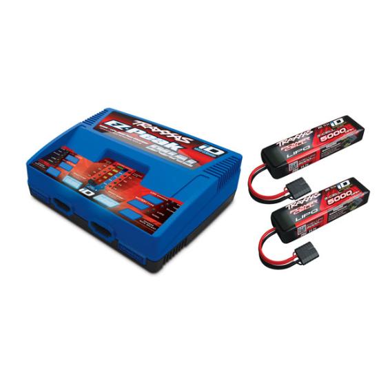 Traxxas Pack Chargeur 2972G + 2 Lipo 3S 5000mah
