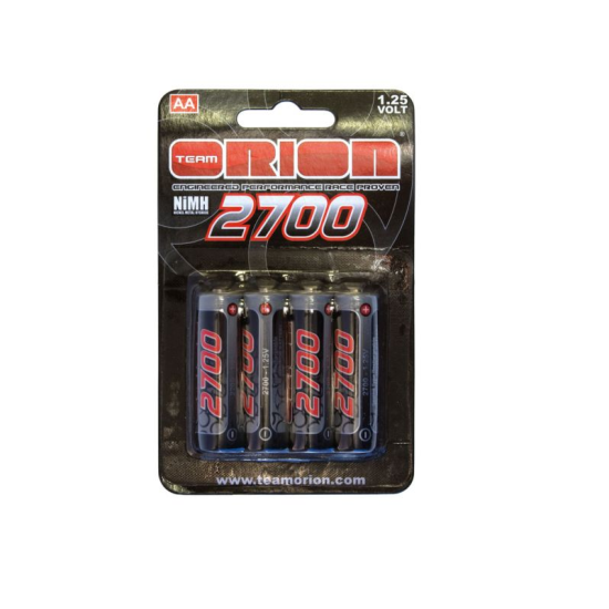 Piles rechargeables R6-AA NiMh Team Orion 2700mAh (Lot de 4)