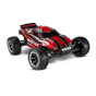 Traxxas Rustler 4x2 Brushed 1/10 Led + accus/ chargeur Couleur : Rouge