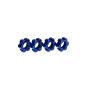 Traxxas hexagones roues alu bleu 4pcs 1/5 TRX7756X